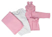 Newborn Baby Girls 3 Pc Set (gown, Robe, Fleece Blanket) Ls_0143 - Kidsplace.store