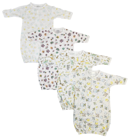 Newborn Baby Girls 4 Piece Gown Set Nc_0802 - Kidsplace.store