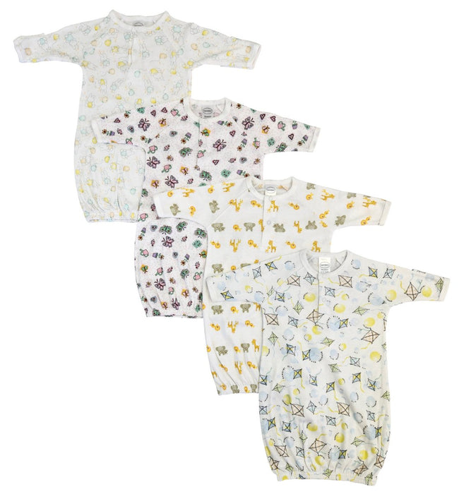 Newborn Baby Girls 4 Piece Gown Set Nc_0804 - Kidsplace.store