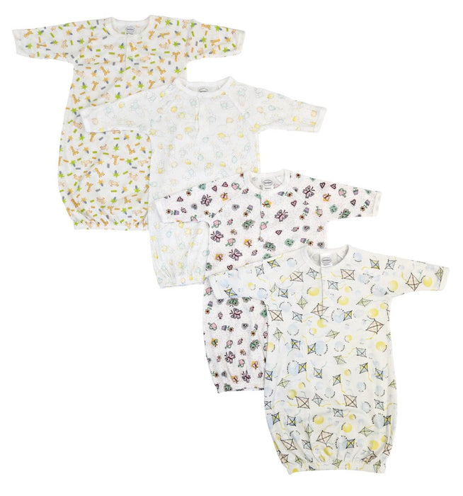 Newborn Baby Girls 4 Piece Gown Set Nc_0808 - Kidsplace.store
