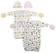 Newborn Baby Girls 6 Piece Gown Set Nc_0775 - Kidsplace.store