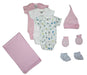 Newborn Baby Girls 7 Pc Baby Shower Gift Set Ls_0042 - Kidsplace.store
