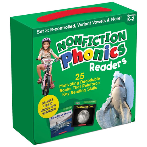 Nonfiction Phonics Readers: R-controlled, Variant Vowels & More, Single-Copy Set, 25 Books - Kidsplace.store