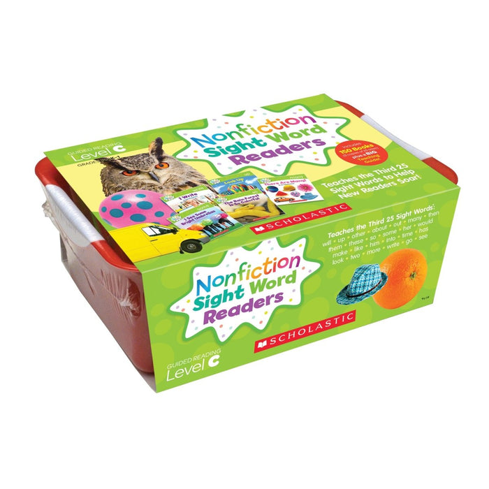 Nonfiction Sight Word Readers Classroom Tub, Level C, 6 Copies of 25 Titles - Kidsplace.store