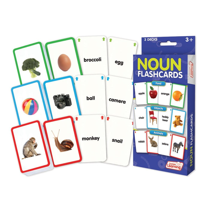 Nouns Flashcards, 3 Decks Per Pack, 3 Packs - Kidsplace.store