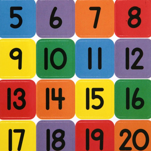 Numbers (1 - 20) Theme Stickers, 120 Per Pack, 12 Packs - Kidsplace.store