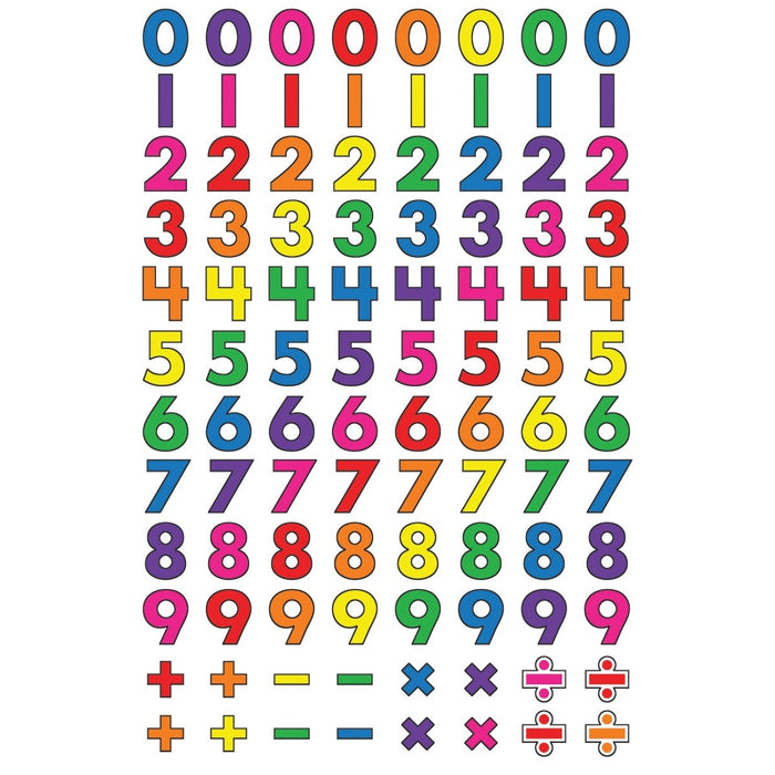 Numbers superShapes Stickers, 800 Per Pack, 6 Packs - Kidsplace.store