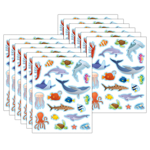 Ocean Animals Stickers, 120 Per Pack, 12 Packs - Kidsplace.store