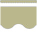 Olive Green Scalloped Border Trim, 35 Feet Per Pack, 6 Packs - Kidsplace.store