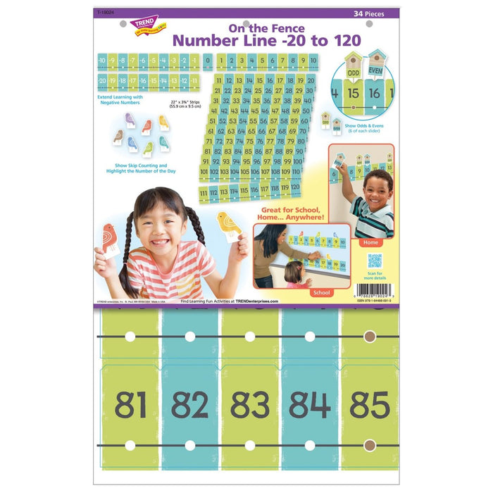 On the Fence Number Line -20 to 120 Learning Set, 2 Sets - Kidsplace.store