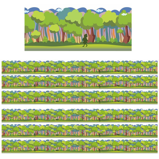 Once Upon A Dream Forest Extra Wide Die - Cut Deco Trim®, 37 Feet Per Pack, 6 Packs - Kidsplace.store