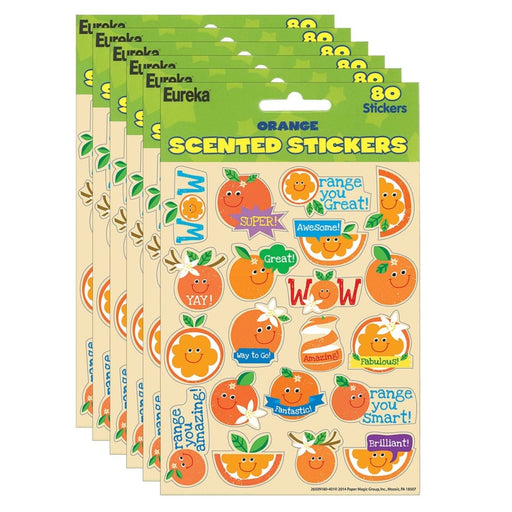 Orange Scented Stickers, 80 Per Pack, 6 Packs - Kidsplace.store