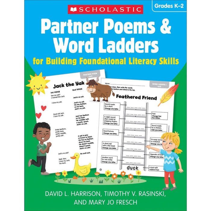 Partner Poems & Word Ladders for Building Foundational Literacy Skills: Grades K–2 - Kidsplace.store