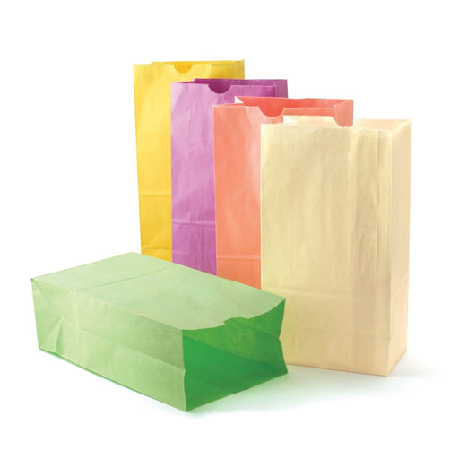 Pastel Assorted Bags, 6" x 3 1/2" x 11", Pack of 28 - Kidsplace.store