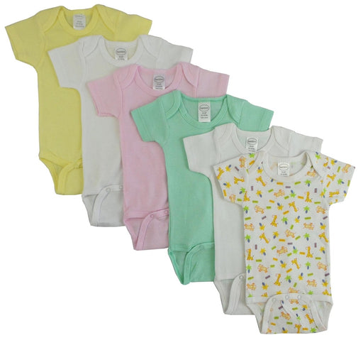 Pastel Girls Short Sleeve 6 Pack Cs_003nb_004nb - Kidsplace.store