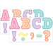 Pastel Pop Bold Block 3" Magnetic Letters, 55 Pieces Per Pack, 2 Packs - Kidsplace.store