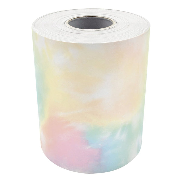 Pastel Pop Tie - Dye Straight Rolled Border Trim, 50 Feet, 3 Rolls - Kidsplace.store