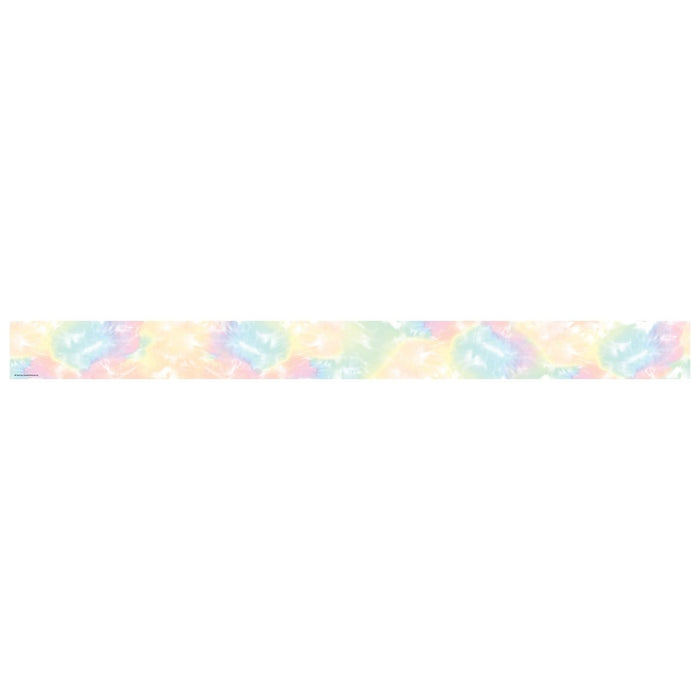 Pastel Pop Tie - Dye Straight Rolled Border Trim, 50 Feet, 3 Rolls - Kidsplace.store