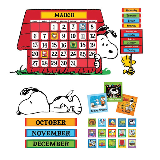 Peanuts® Calendar Bulletin Board Set - Kidsplace.store
