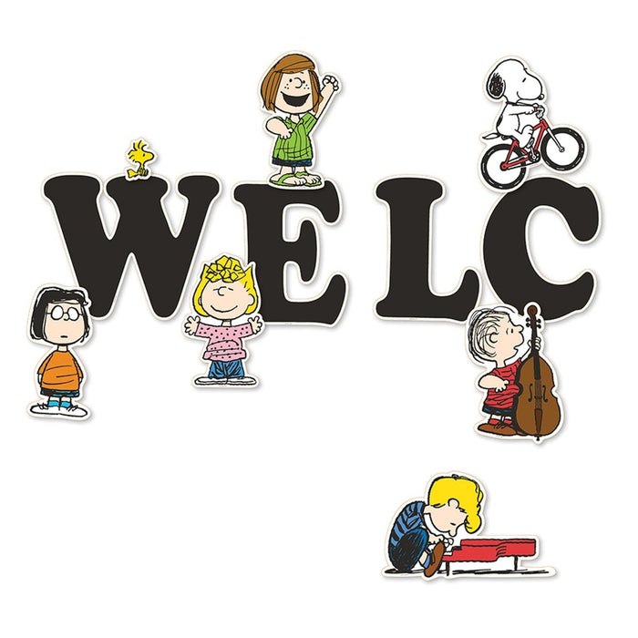 Peanuts® Giant Welcome Bulletin Board Set, 22 Pieces - Kidsplace.store