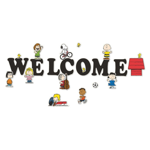 Peanuts® Giant Welcome Bulletin Board Set, 22 Pieces - Kidsplace.store