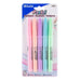 Pen Style Highlighter with Pocket Clip, Pastel, 5 Per Pack, 12 Packs - Kidsplace.store