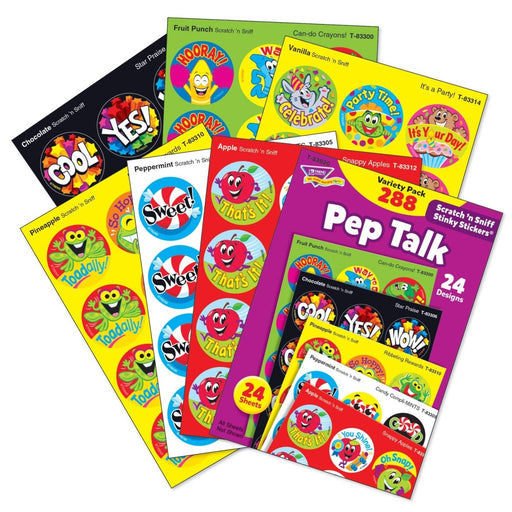 Pep Talk Stinky Stickers® Variety Pack, 288 Count - Kidsplace.store