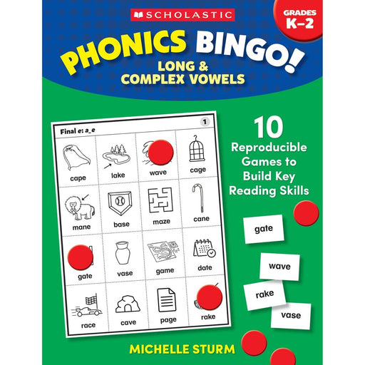 Phonics Bingo: Long & Complex Vowels Activity Book - Kidsplace.store