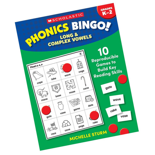 Phonics Bingo: Long & Complex Vowels Activity Book - Kidsplace.store