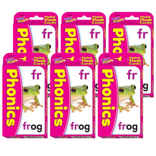 Phonics Pocket Flash Cards, 6 Packs - Kidsplace.store