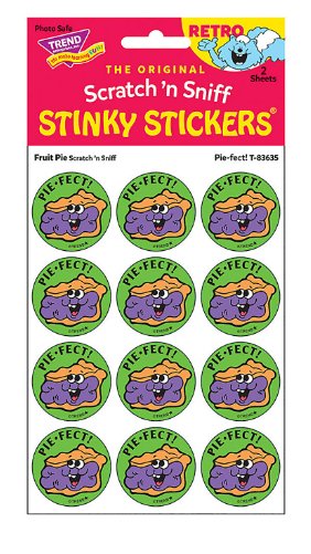 Pie - fect!/Fruit Pie Scent Retro Scratch 'n Sniff Stinky Stickers®, 24 Per Pack, 6 Packs - Kidsplace.store