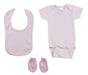 Pink 3 Piece Baby Clothes Set Cs_0178 - Kidsplace.store