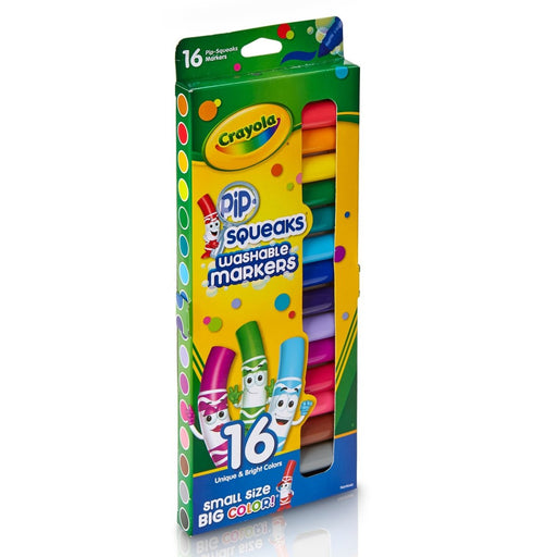 Pip Squeaks Washable Markers, Conical Tip, 16 Per Box, 3 Boxes - Kidsplace.store