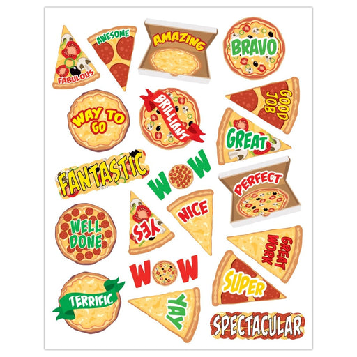 Pizza Stickers, 120 Per Pack, 12 Packs - Kidsplace.store