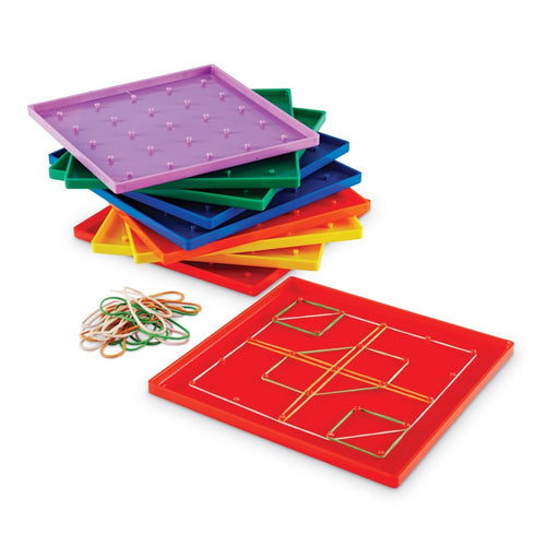 Plastic Geoboard Classpack of 10 - Kidsplace.store