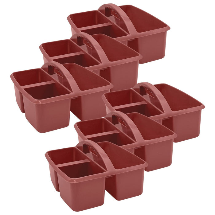 Plastic Storage Caddy, Deep Rose, Pack of 6 - Kidsplace.store