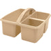 Plastic Storage Caddy, Light Brown, Pack of 6 - Kidsplace.store