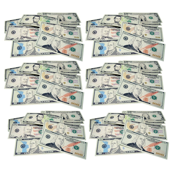 Play Money: Assorted Bills, 110 Per Pack, 6 Packs - Kidsplace.store