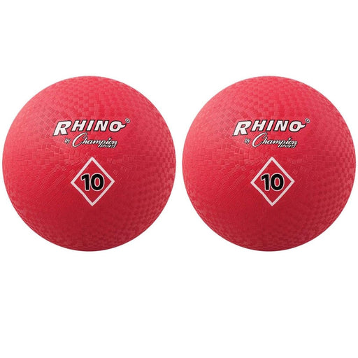 Playground Ball, 10", Red, Pack of 2 - Kidsplace.store