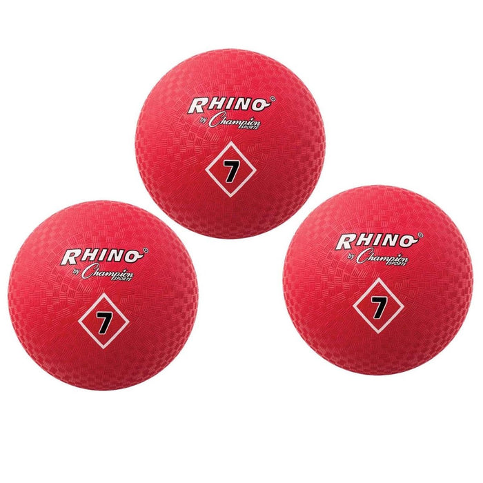 Playground Ball, 7", Red, Pack of 3 - Kidsplace.store