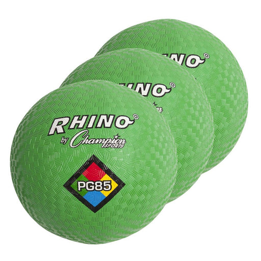 Playground Ball, 8 - 1/2", Green, Pack of 3 - Kidsplace.store