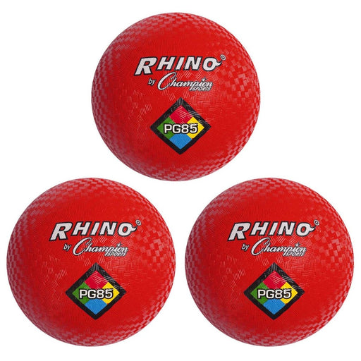 Playground Ball, 8 - 1/2", Red, Pack of 3 - Kidsplace.store