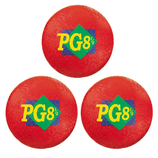 Playground Ball, 8.5 - Inch, Red, Pack of 3 - Kidsplace.store