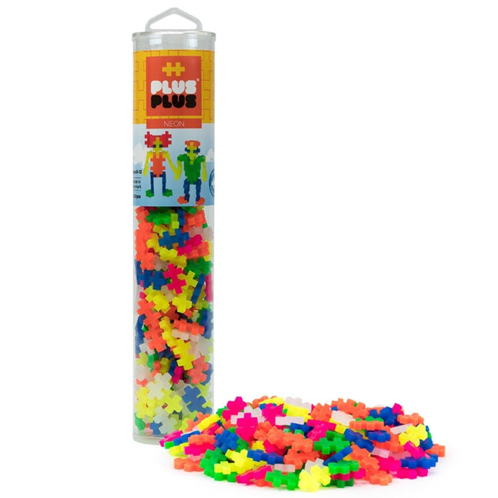 Plus - Plus® 240 - Piece Tube, Neon - Kidsplace.store