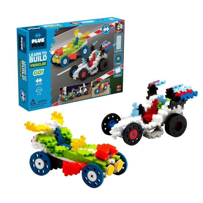 Plus - Plus® Learn to Build GO! Vehicles, 360 Pieces - Kidsplace.store