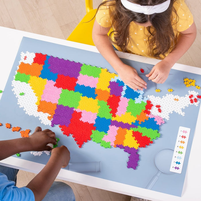 Plus - Plus® Puzzle By Number® - 1400 pc Map of the United States - Kidsplace.store