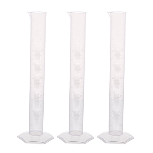 Polypropylene Measuring Cylinder, Hexagonal Base, 1000ml, Pack of 3 - Kidsplace.store