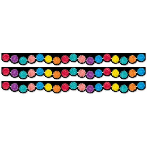 Pom Poms EZ Border, 48 Feet Per Pack, 3 Packs - Kidsplace.store