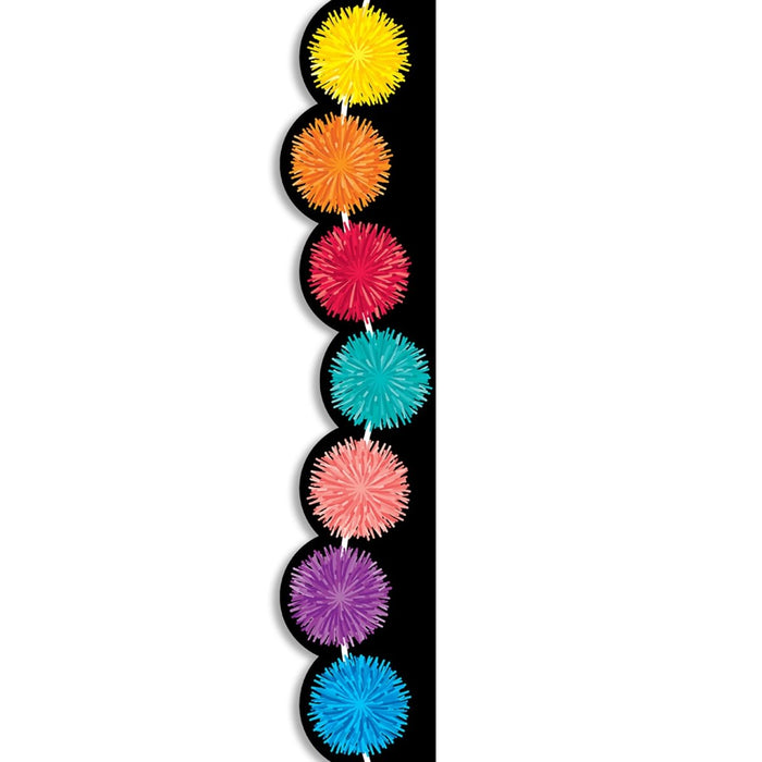 Pom Poms EZ Border, 48 Feet Per Pack, 3 Packs - Kidsplace.store