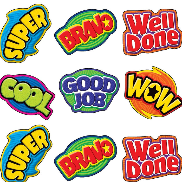 Positive Words Stickers, 120 Per Pack, 12 Packs - Kidsplace.store